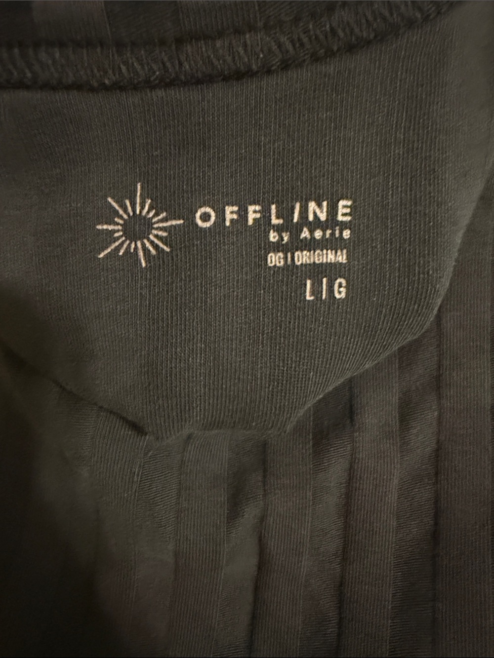 Aerie OFFLINE OG Groove Midi Dress Black Size Large - Picture 2 of 6